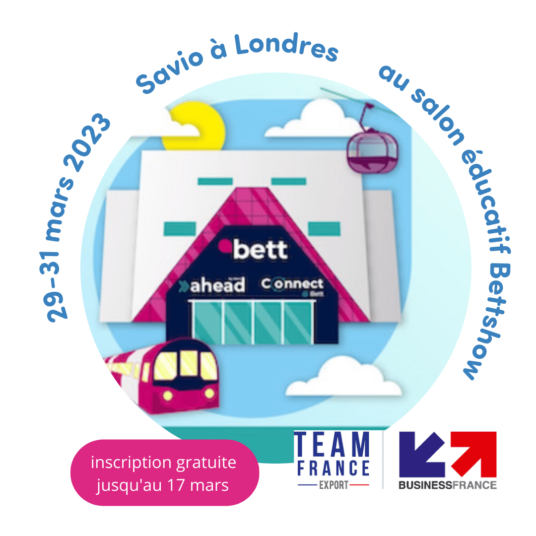 Savio sera au Salon international des technologies pour l'éducation (BETT) à Londres