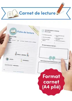 Le carnet de lecture Savio à telecharger gratuitement depuis Savio.fr (format A5)