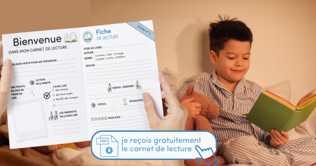Telechargez gratuitement le carnet de lecture Savio pour les 7-12 ans